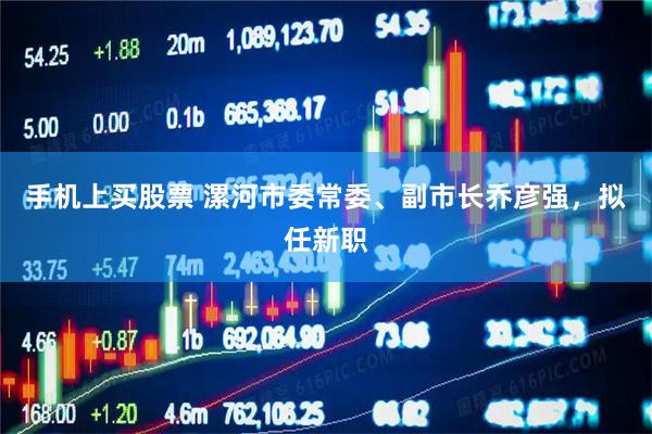 手机上买股票 漯河市委常委、副市长乔彦强，拟任新职